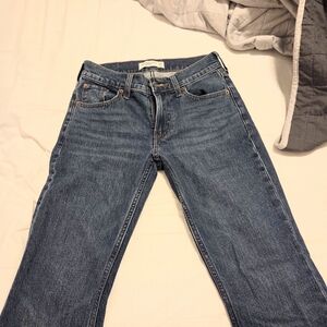 Abercrombie Mid Rise Boot Cut Size 24 Short Jeans Womens